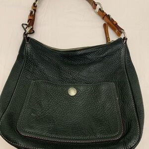 COACH Vintage Coach Chelsea Pebbed Black & Brown Shoulder Bag
